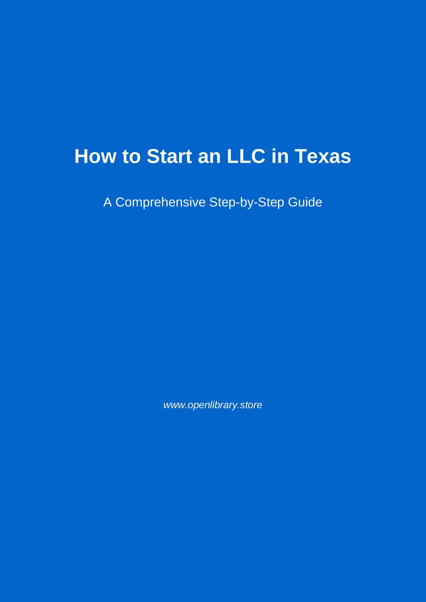 Texas LLC Masterclass PDF – Start, File, and Succeed